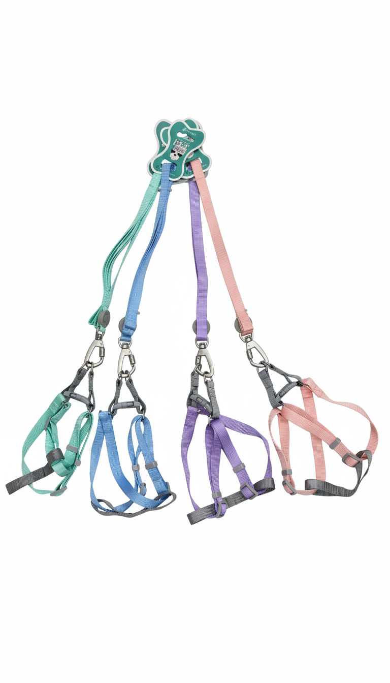 ARNÉS AJUSTABLE Y CORREA PARA PERRO MEDIANO MP 107 - Imagen 2