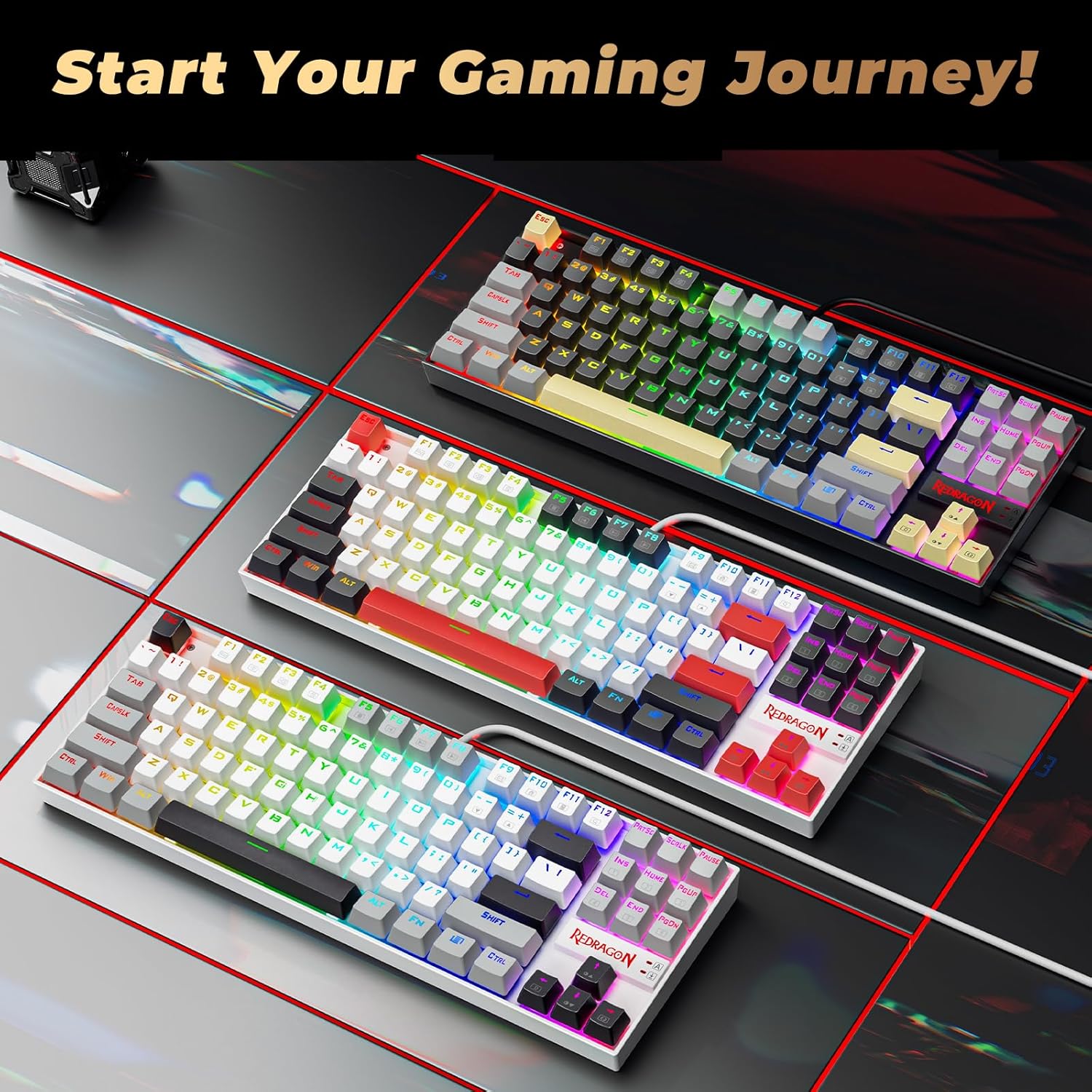 TECLADO MECÁNICO REDRAGON K552RGB-1 KUMARA - Imagen 3