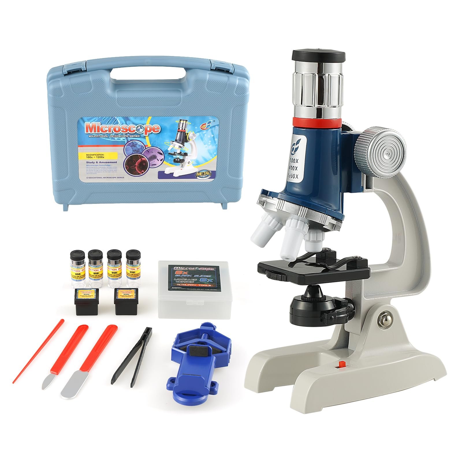 KIT DE MICROSCOPIO EDUCATIVO METAL SERIES – REF. BOG019 - Imagen 2