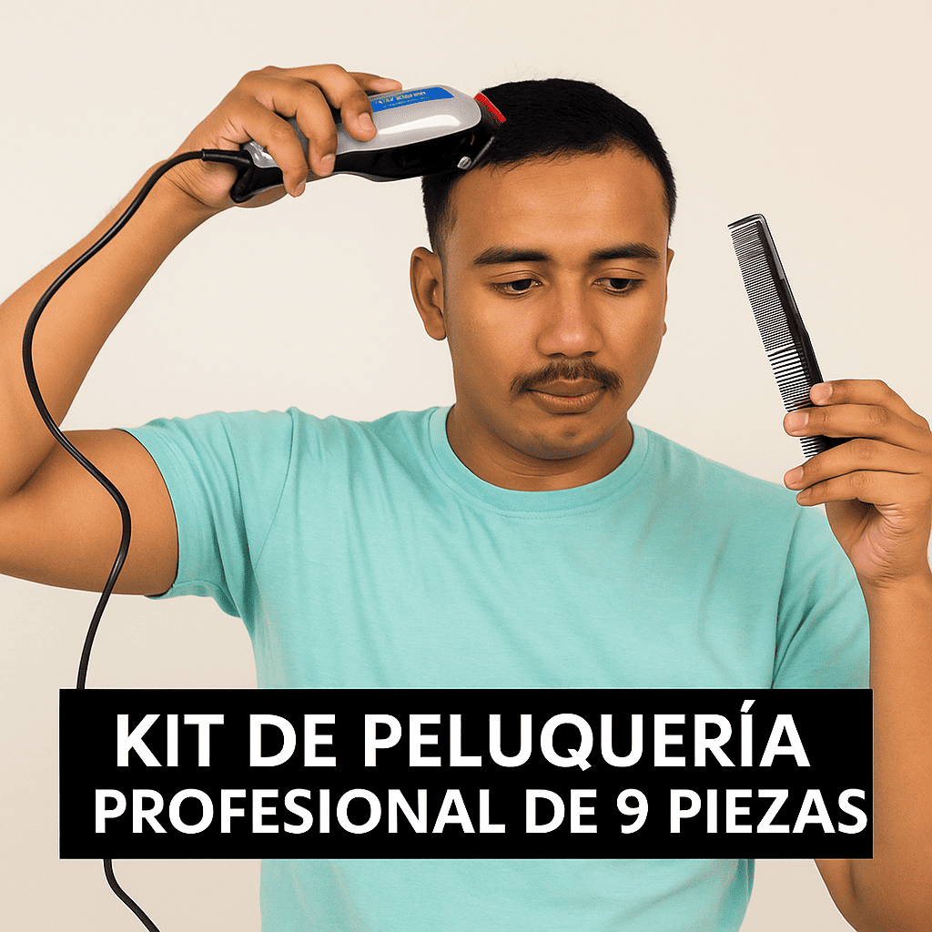 MÁQUINA PELUQUERA PROFESIONAL KIT 9 PIEZAS 8358-208 - Imagen 2