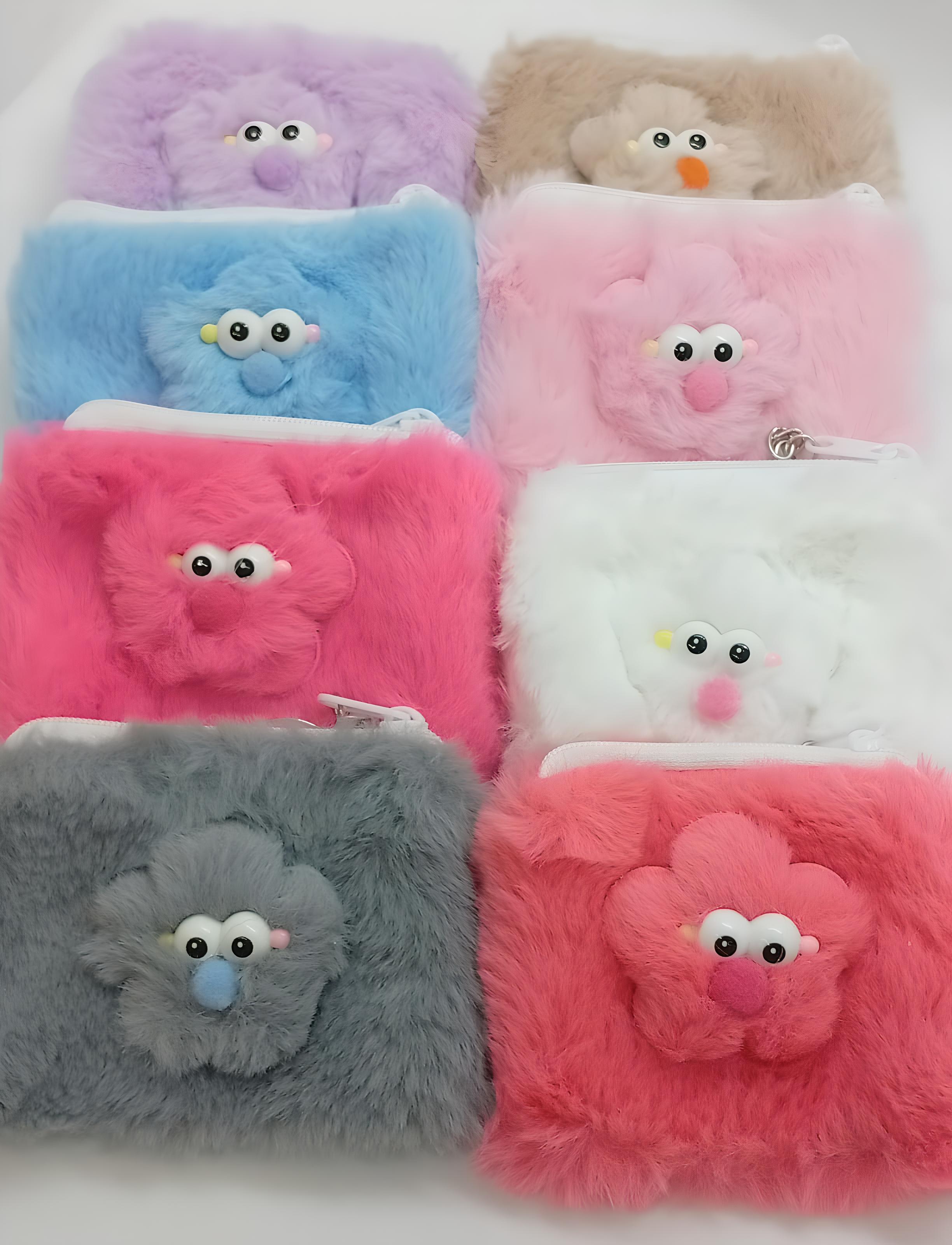 MONEDEROS DE PELUCHE CON DISEÑO DIVERTIDO ZJ223381