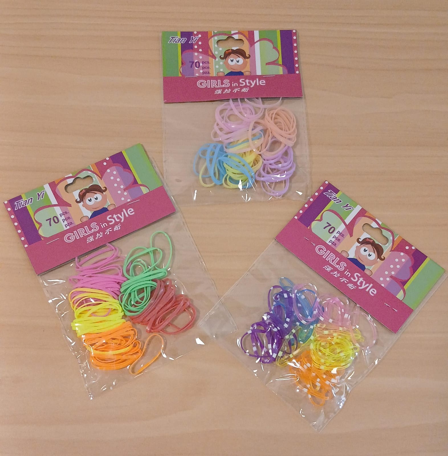 LIGAS O CAUCHOS PARA PEINADOS PARA LA NIÑAS DE COLORES FAN-478 - Imagen 2