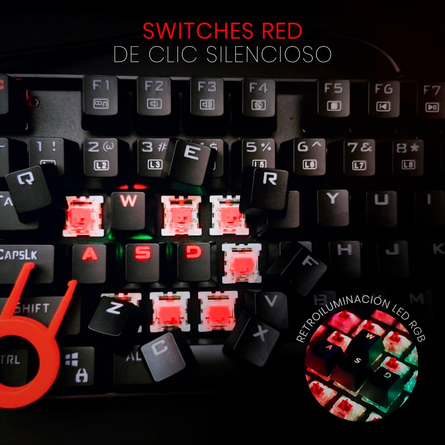 TECLADO MECÁNICO GAMER REDRAGON MITRA K551RGB-1 - K551RGB-1 - Imagen 4