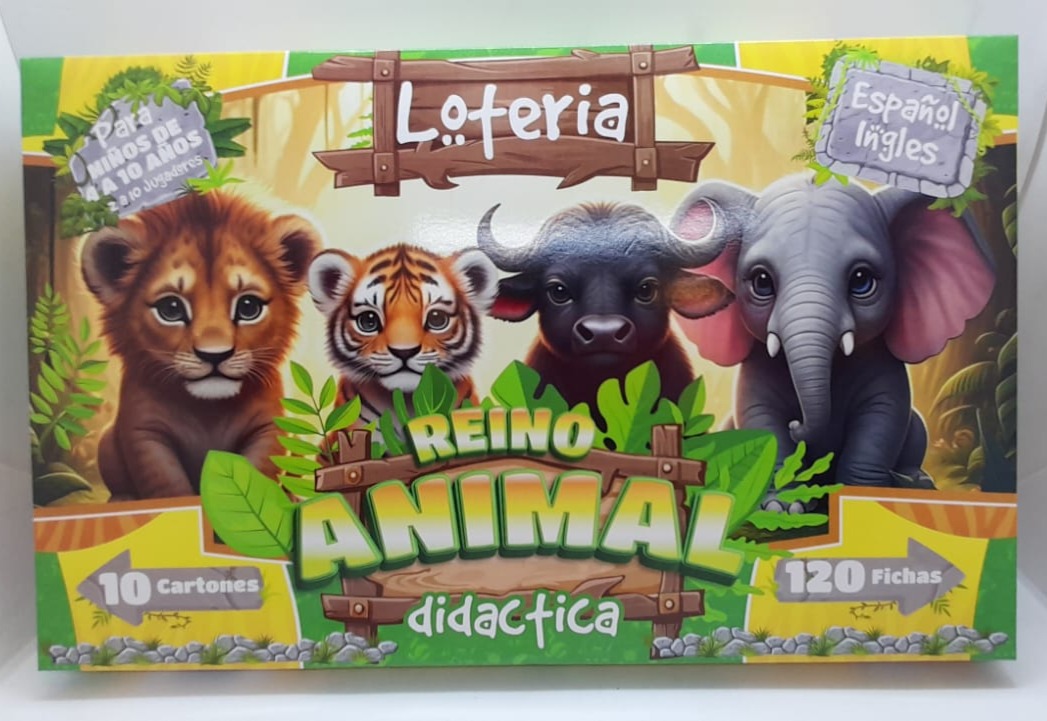 LOTERÍA REINO ANIMAL ESPAÑOL E INGLES 872223577 - Imagen 3