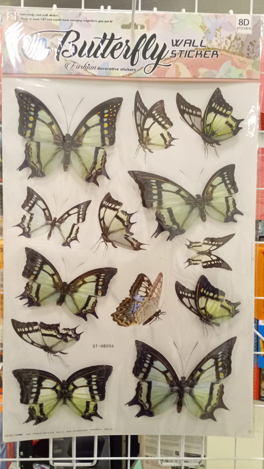 MARIPOSAS ADHESIVOS PARED X13 - ST-HB006  ZJ225451