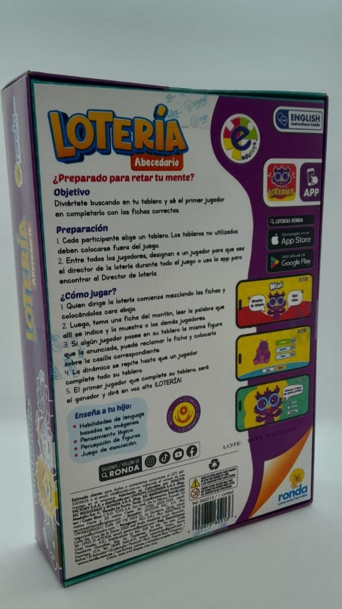 JUEGO LOTERÍA ABECEDARIO 060213 - Imagen 2
