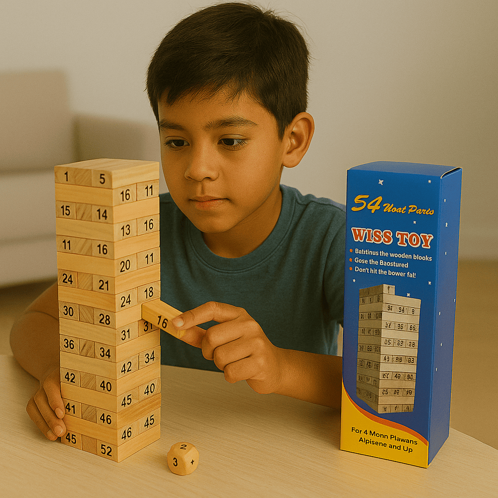 JENGA TORRE DE BLOQUES DE MADERA CLÁSICA 45 PIEZAS 24312-1