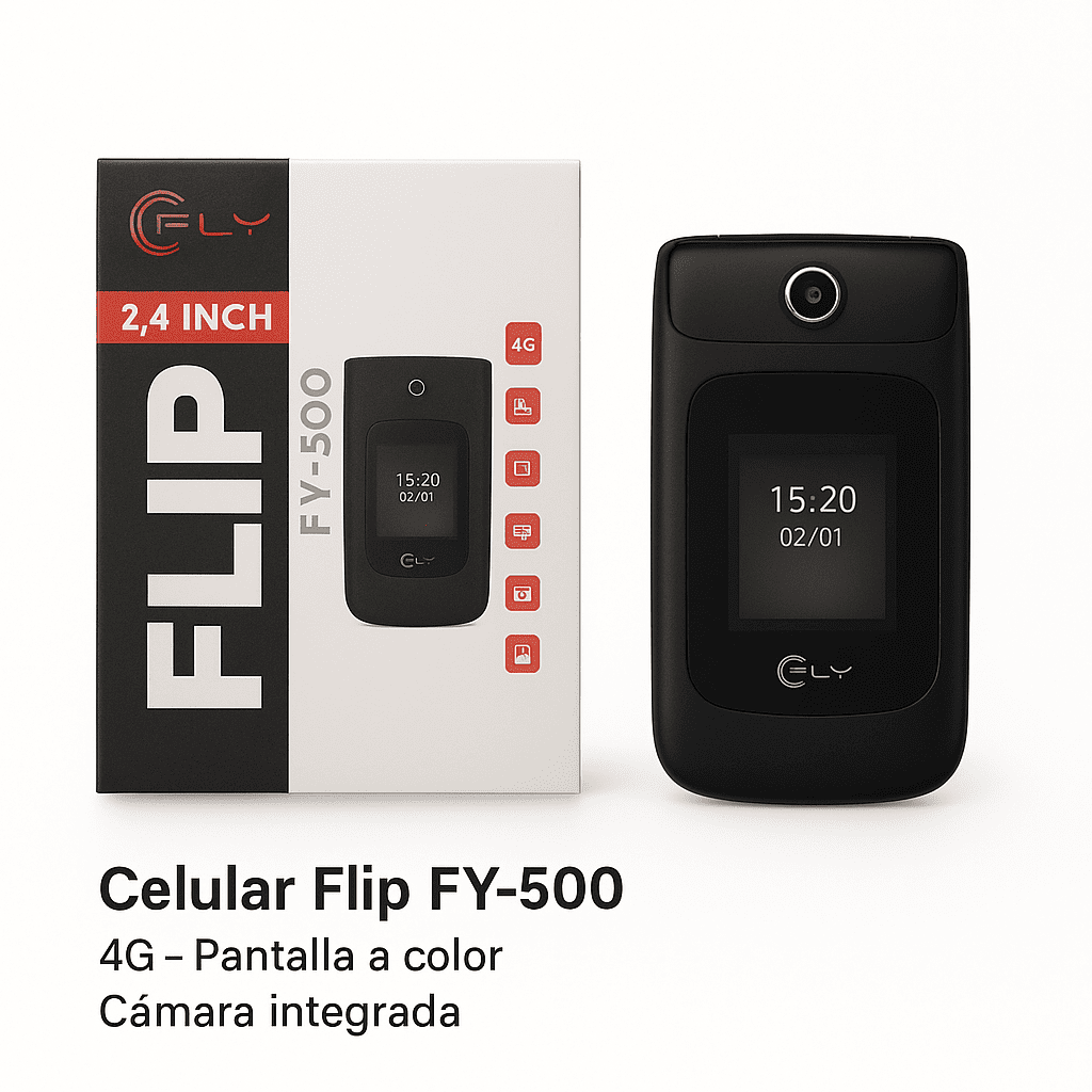 CELULAR ECONOMICO FLIP FY-500 4G - Imagen 2