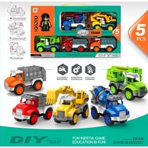 SET DE JUGUETE DE VEHÍCULOS DE INGENIERÍA DE EQUIPO MIXTO BJ658A