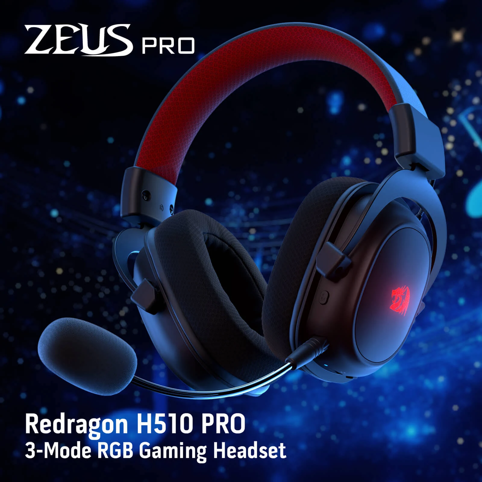 AURICULARES GAMERS REDRAGON H510-RGB ZEUS X - Imagen 2