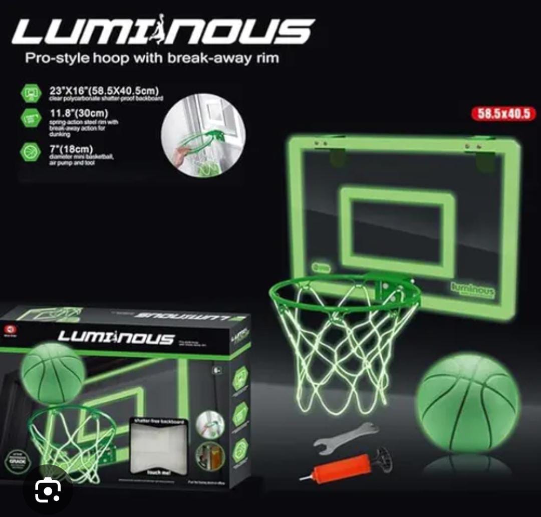 TABLERO DE BASKETBALL FLUORESENTE PARA LA PARED -OKJ9102-G2