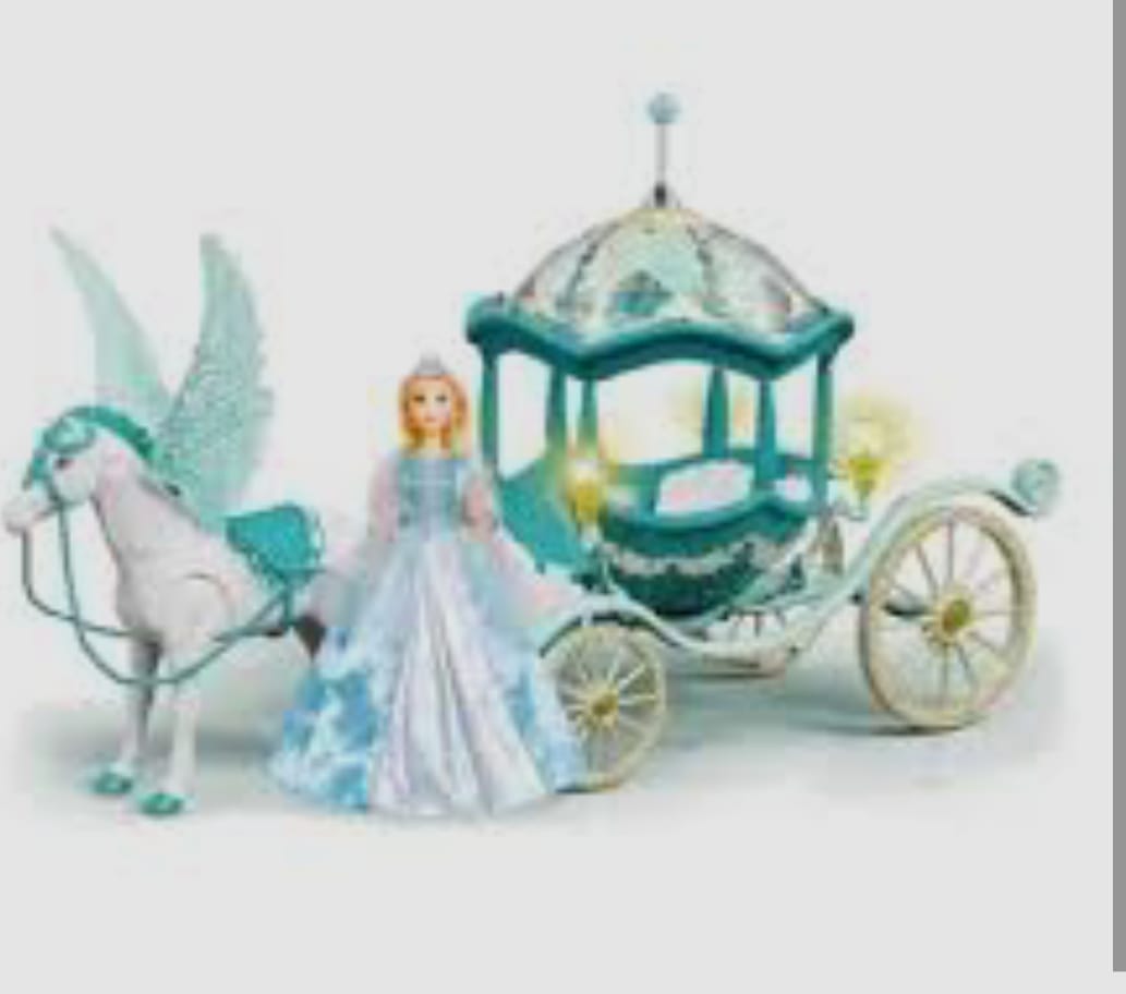 PRINCESA CON CABALLO Y CARRUAJE - 384A - Imagen 2