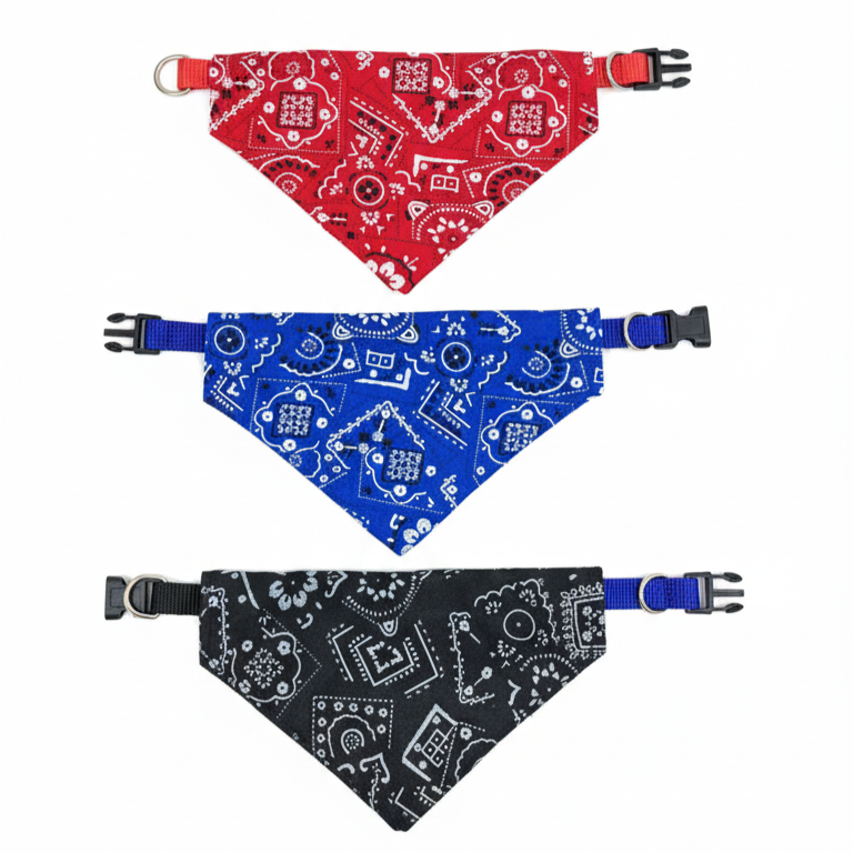 COLLAR MASCOTA PAÑOLETA ESTAMPADA - GRANDE - ZJ231751 - Imagen 2