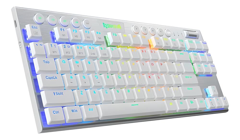 TECLADO MECÁNICO SWITCHES ROJOS HORUS TKL K622W-RGB - Imagen 2