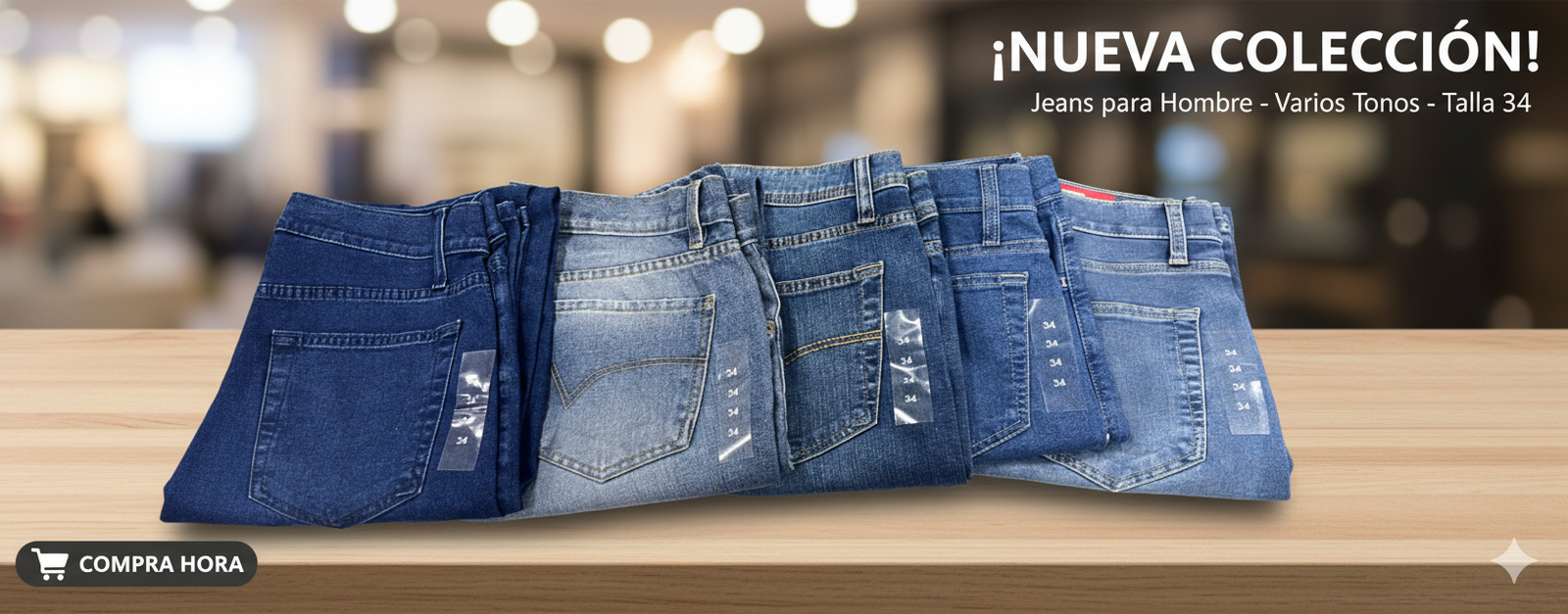 JEAN PARA HOMBRE TALLA 34 - Imagen 3