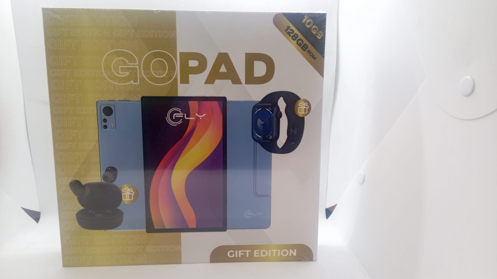 TABLETA GO PAD GOLD  COMBO AUDÍFONOS INALAMBRICOS + RELOJ INTELIGENTE - 10" 128GB - 4GB + 6GB -  GOPAD2024 04694 - Imagen 2
