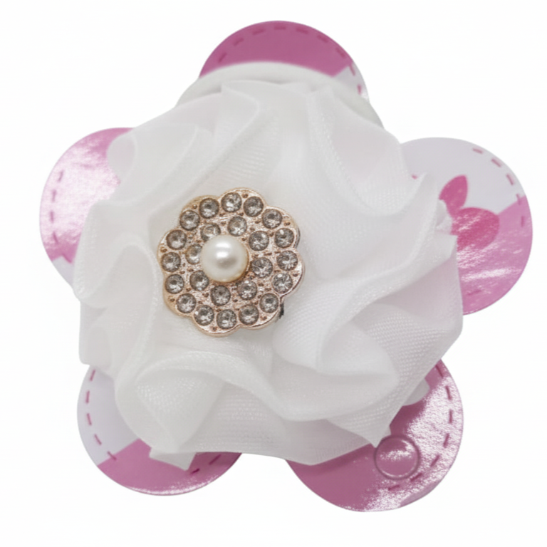 MOÑA POMPON BLANCO METALICO  - FAN-523