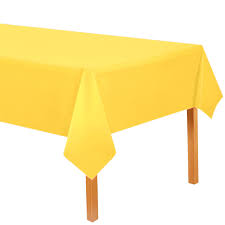 MANTEL PLASTICO REUTILIZABLE AMARILLO - 137X183  -  1414-1
