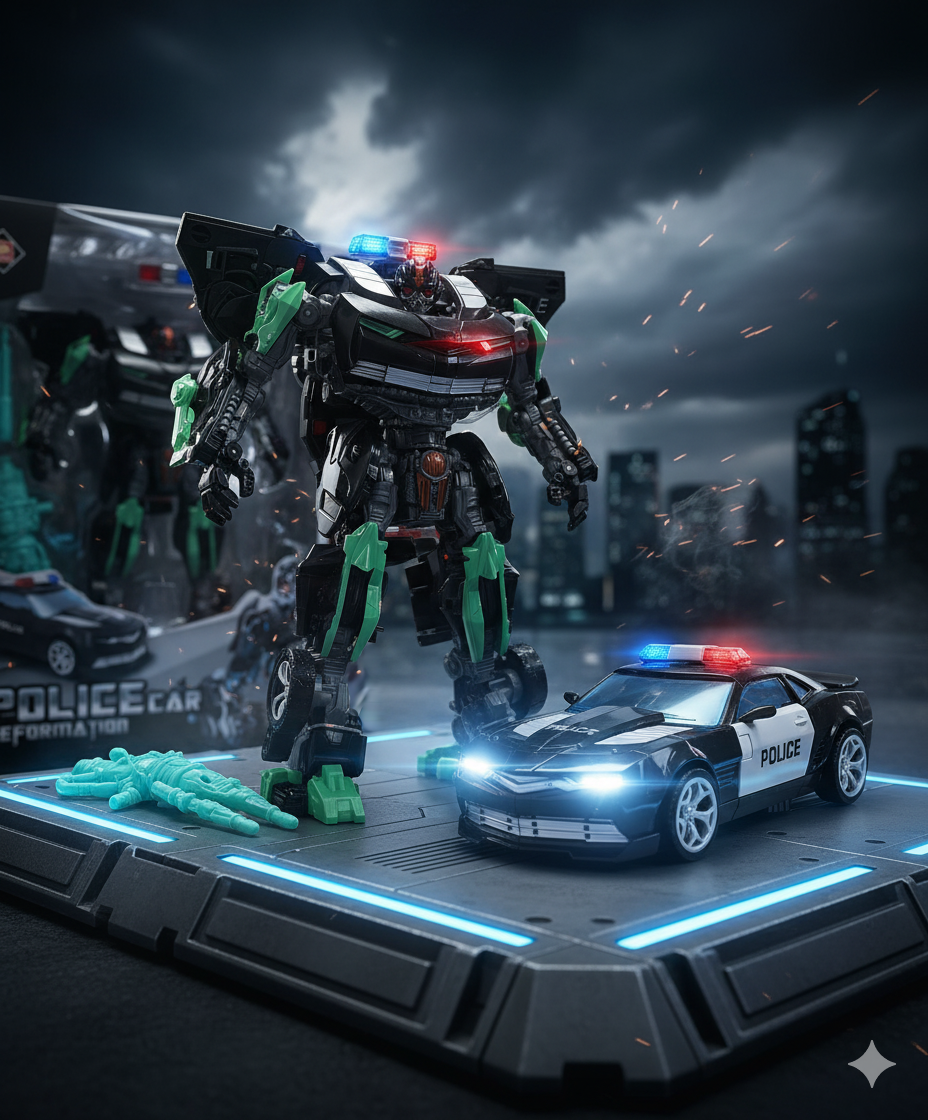 ROBOT TRANSFORMER POLICE -8820A - Imagen 2