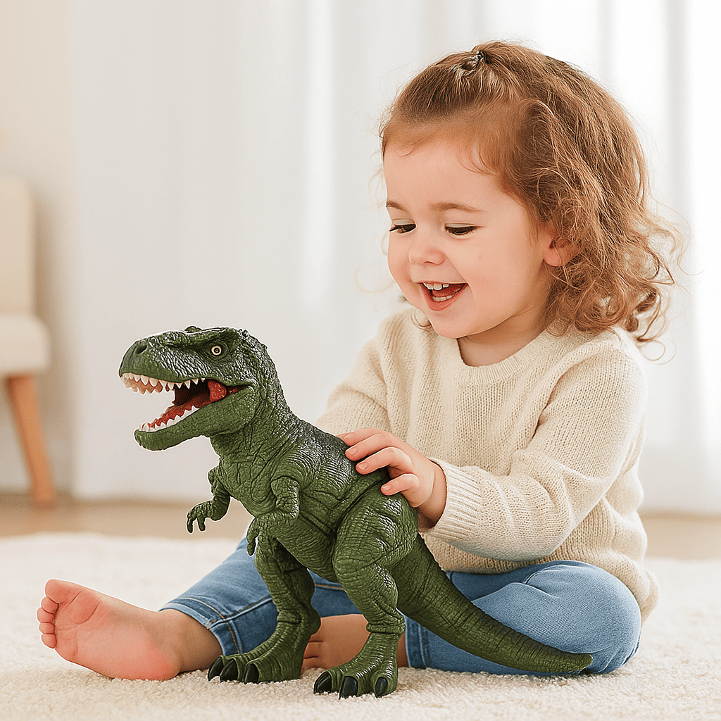 DINOSAURIO REX PONE HUEVOS CON LUZ LED NY031-B - Imagen 2