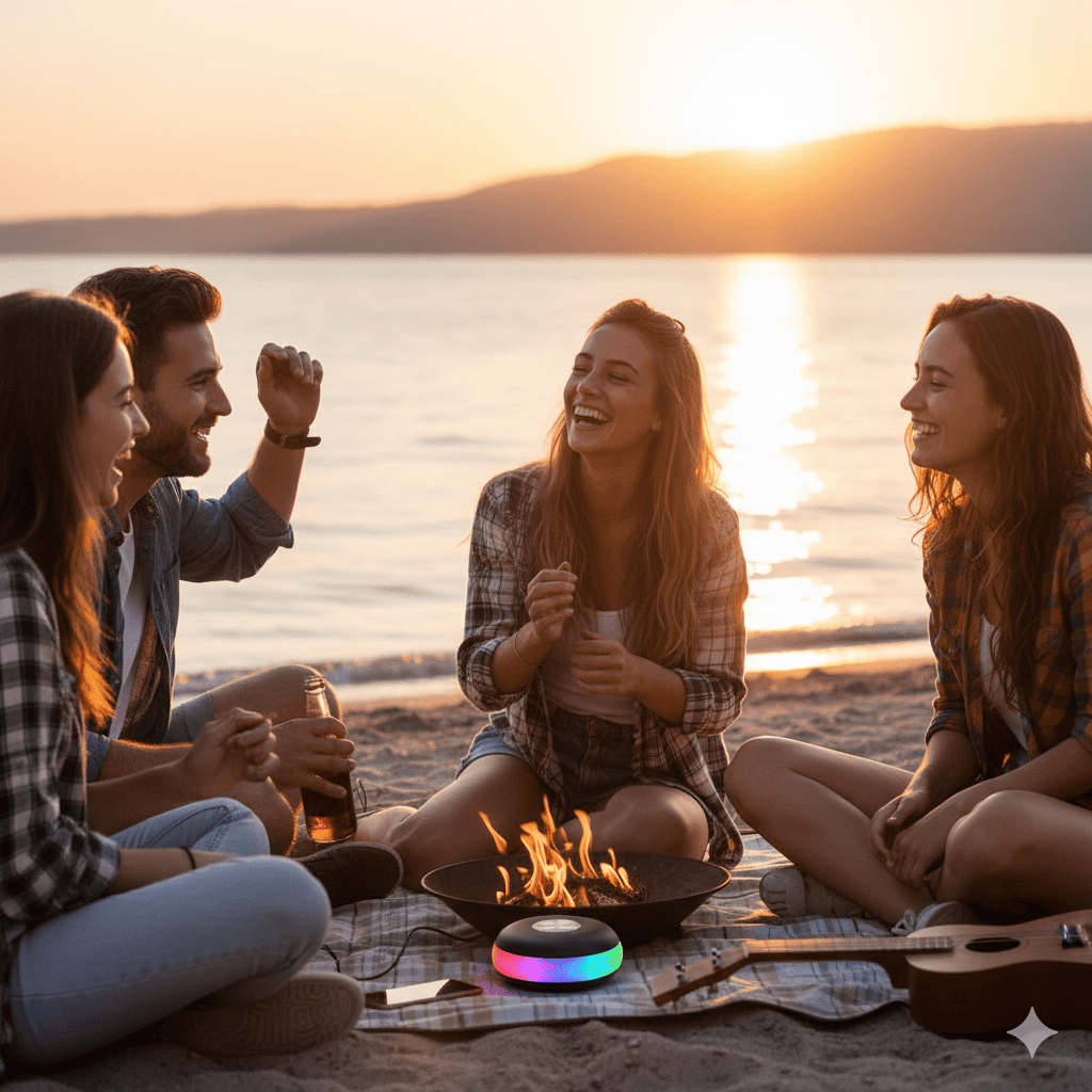 PARLANTE INALAMBRICO  NEGRO / ROJO -   BS-05   1000157 - Imagen 3