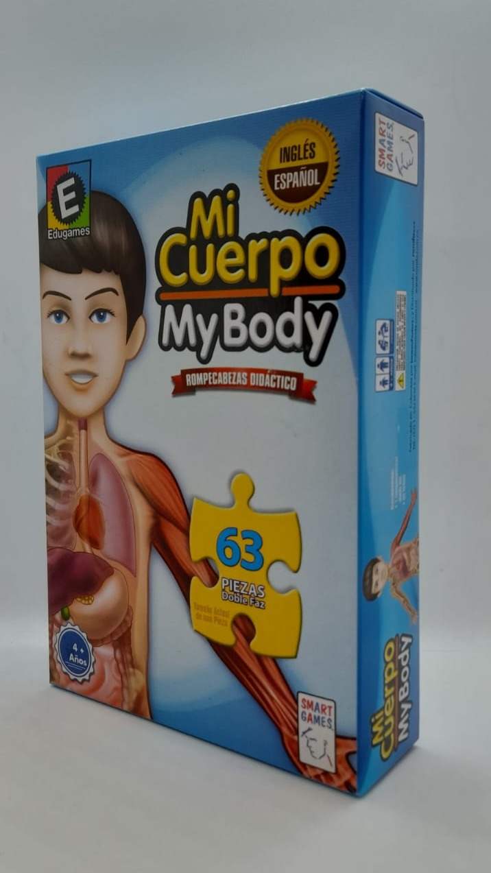 ROMPECABEZAS DIDÁCTICO MI CUERPO DOBLE FAZ 63 PIEZAS 80003 - Imagen 4