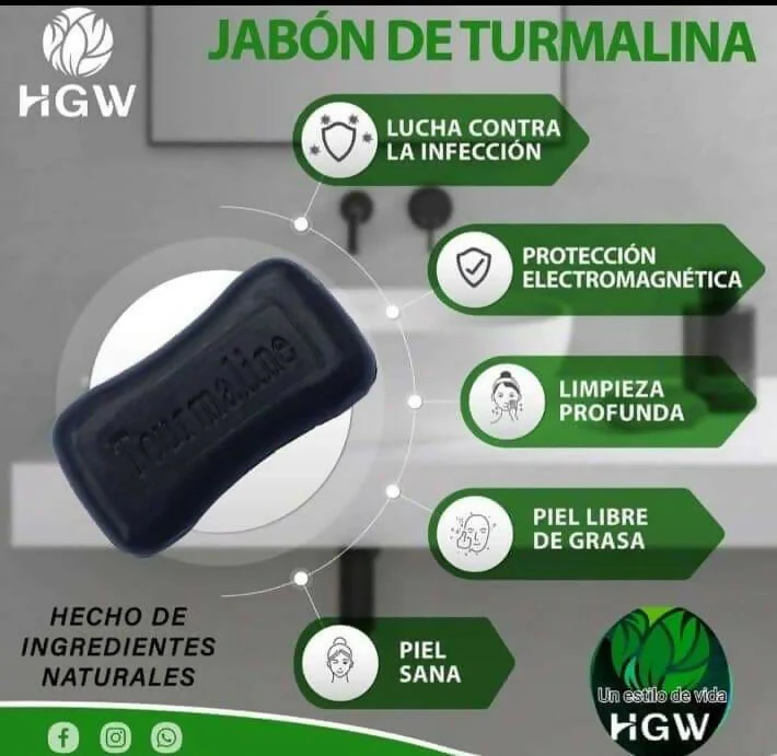 JABÓN DE TOURMALINA HGW 100 GR - 6925196009177 - Imagen 3