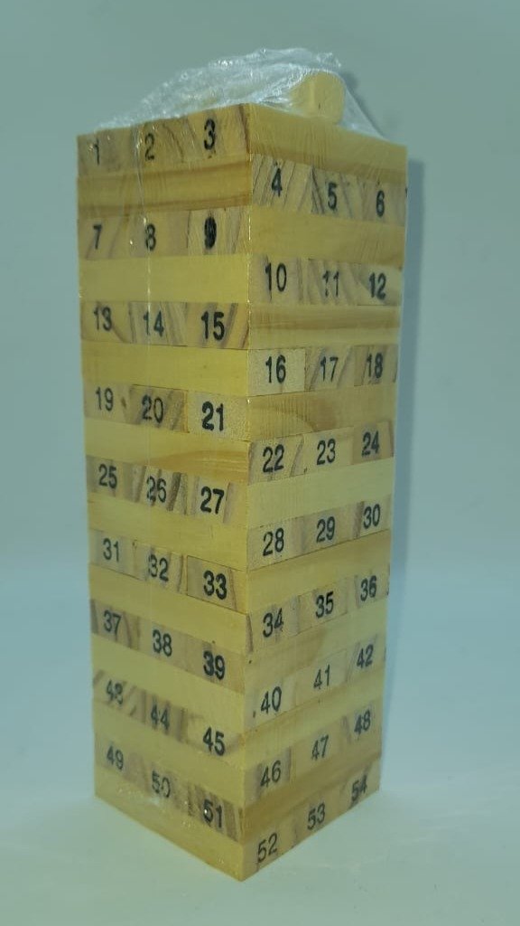 JENGA 54 PIEZAS - TORRE DE BLOQUES DE MADERA JUEGO DE EQUILIBRIO 24312-2 - Imagen 3