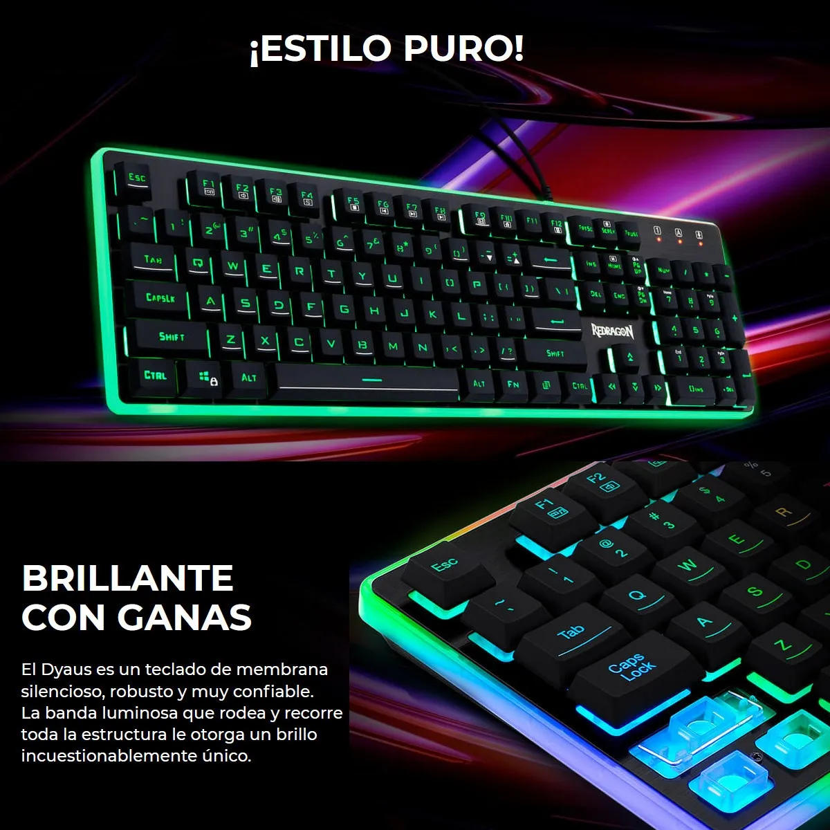 TECLADO MECÁNICO REDRAGON K509RGB - Imagen 2