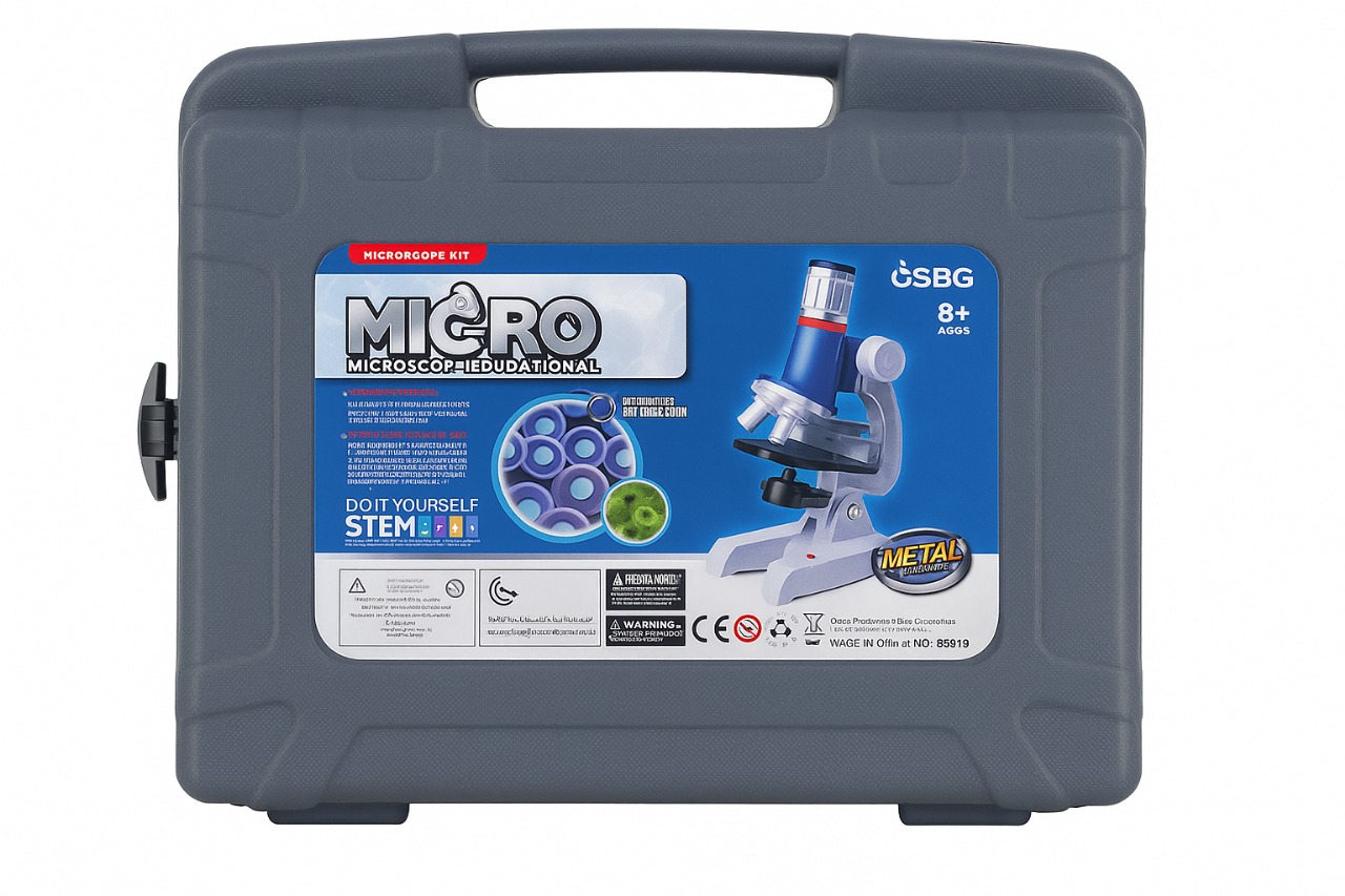 KIT DE MICROSCOPIO EDUCATIVO METAL SERIES – REF. BOG019
