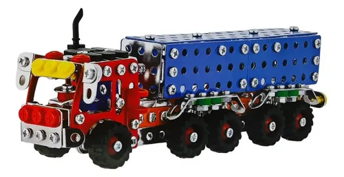 ARMATODO LEGO 376 PCS METÁLICO CAMIÓN TRACTOMULA 519 - Imagen 3