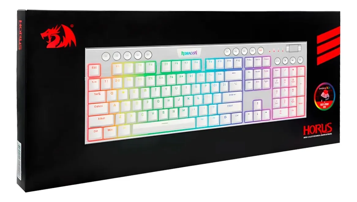 TECLADO MECÁNICO INALÁMBRICO REDRAGON HORUS RGB - K618W