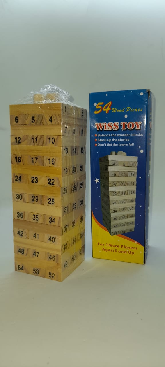 JENGA TORRE DE BLOQUES DE MADERA CLÁSICA 45 PIEZAS 24312-1 - Imagen 2