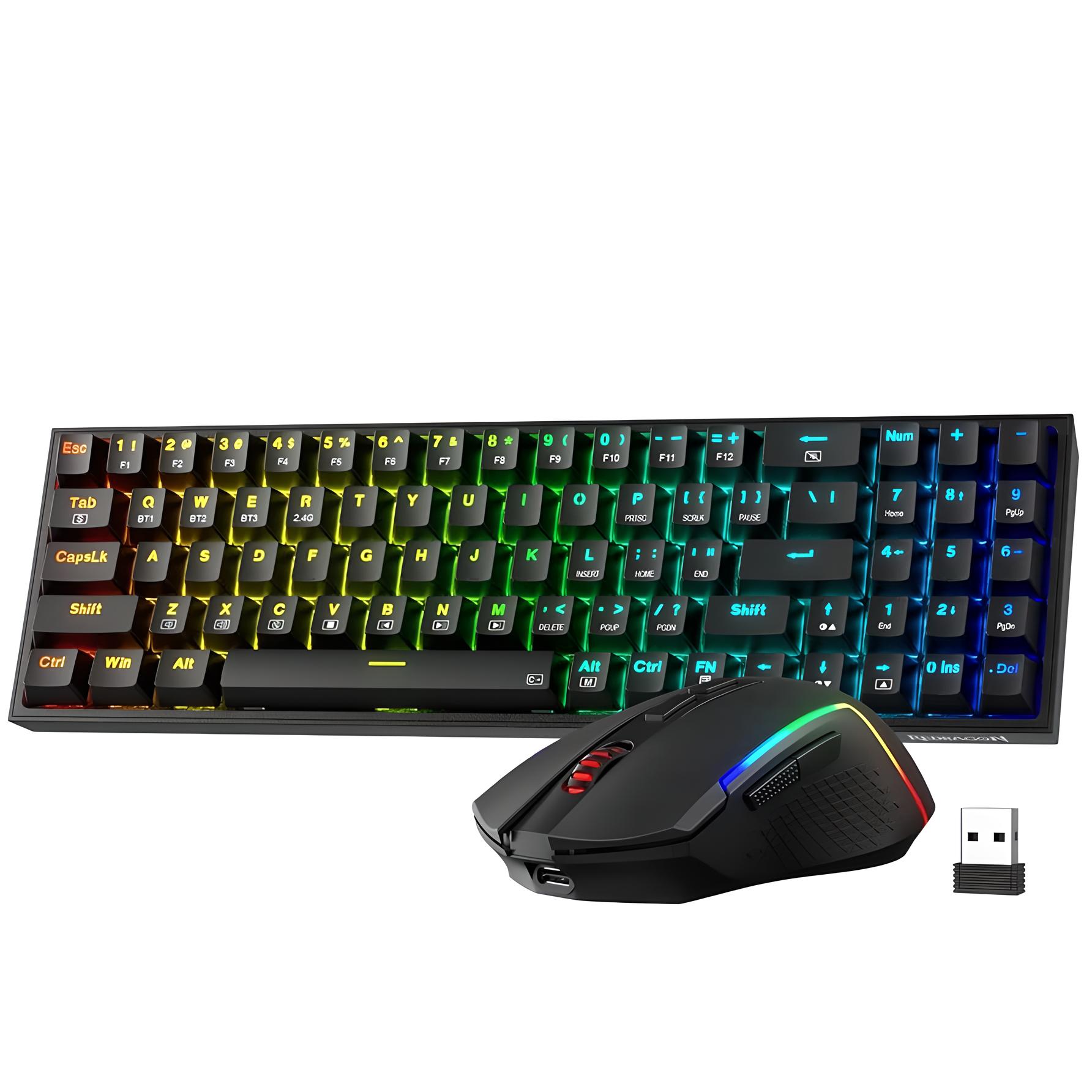 COMBO TECLADO Y MOUSE GAMER INALÁMBRICO S136