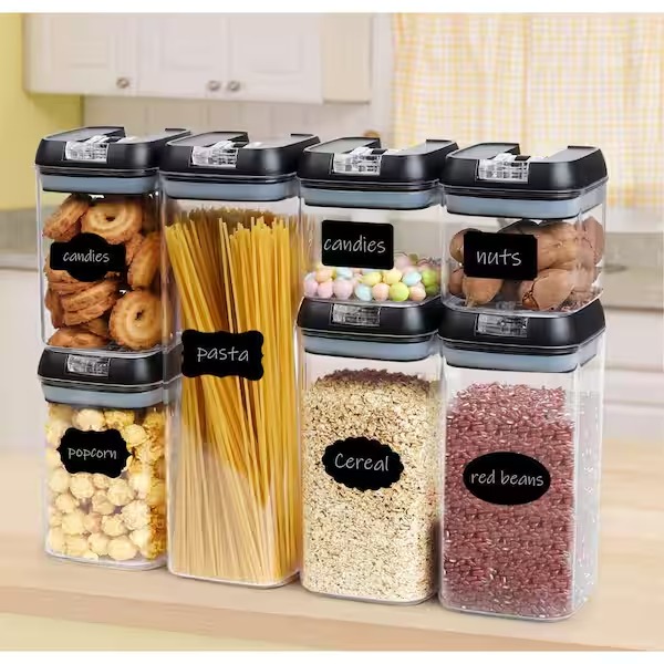 SET CONTENEDORES HERMÉTICOS PARA ALIMENTOS X  7 PIEZAS -  A-522 0786 - Imagen 3