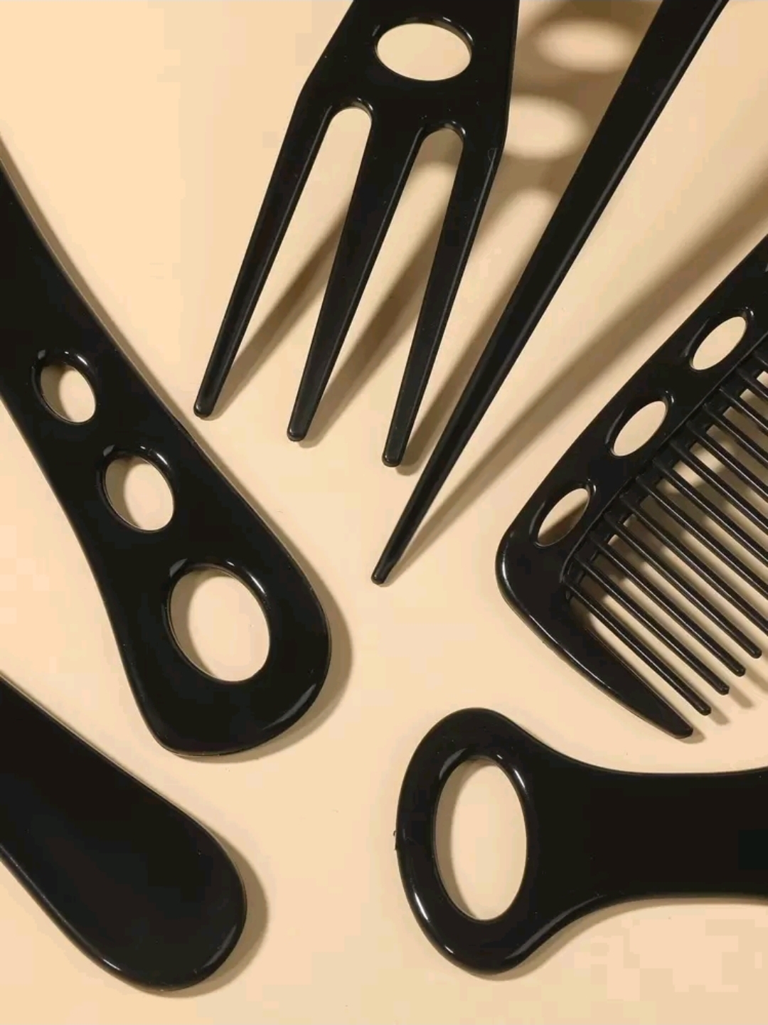 KIT DE 6 PEINES LISOS PARA EL CABELLO ZJ220857 - Imagen 3