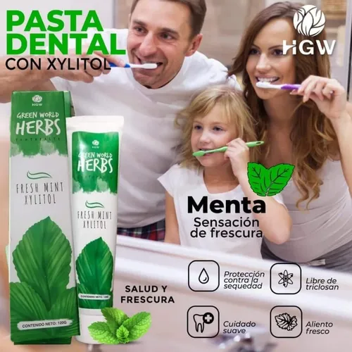 PASTA DENTAL HGW (SIN FLUOR) CONTENIDO NETO 120 GR - 6950225101850