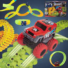 JUGUETE DE PISTA DE CARRERAS PARA NIÑOS 144 PCS GD-266A - Imagen 3