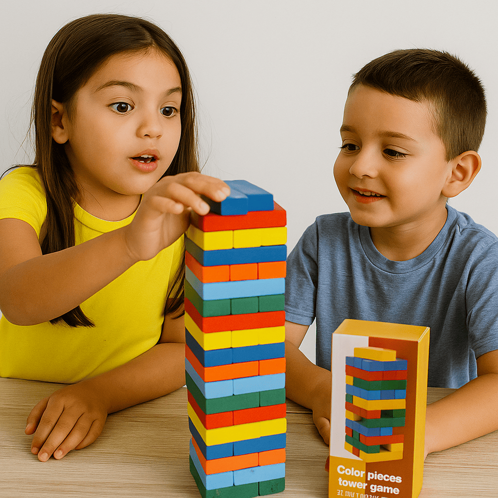 JENGA DE PIEZAS DE COLOR 54 PCS - 24312-4 - Imagen 2