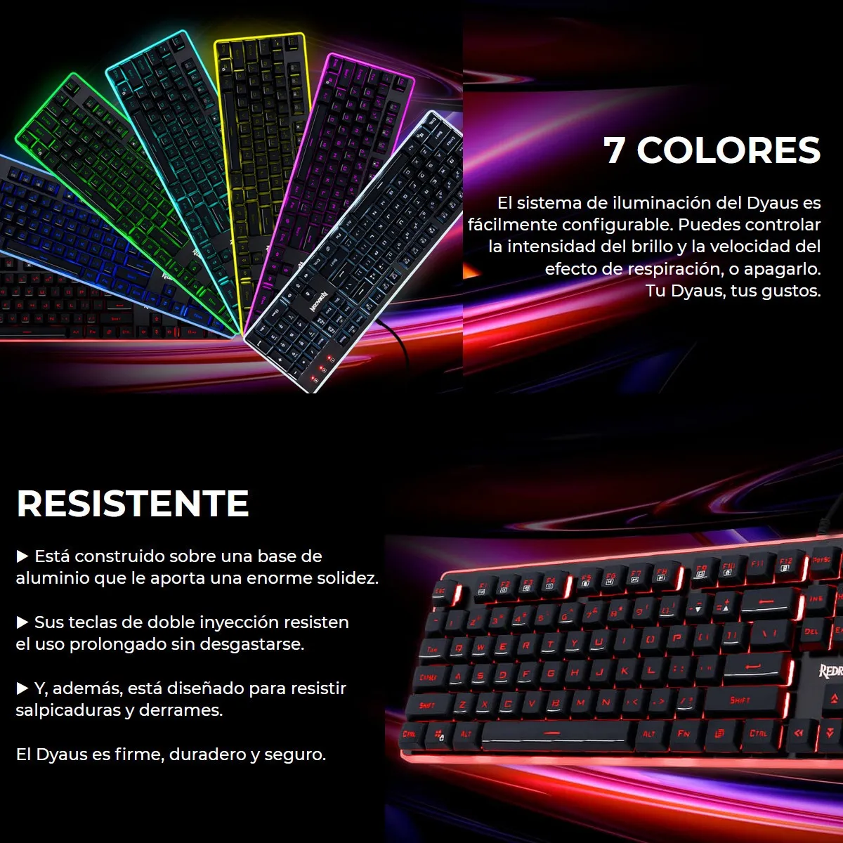 TECLADO MECÁNICO REDRAGON K509RGB - Imagen 4
