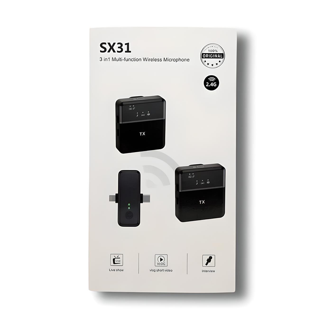 MICRÓFONO INALÁMBRICO PROFESIONAL SX31