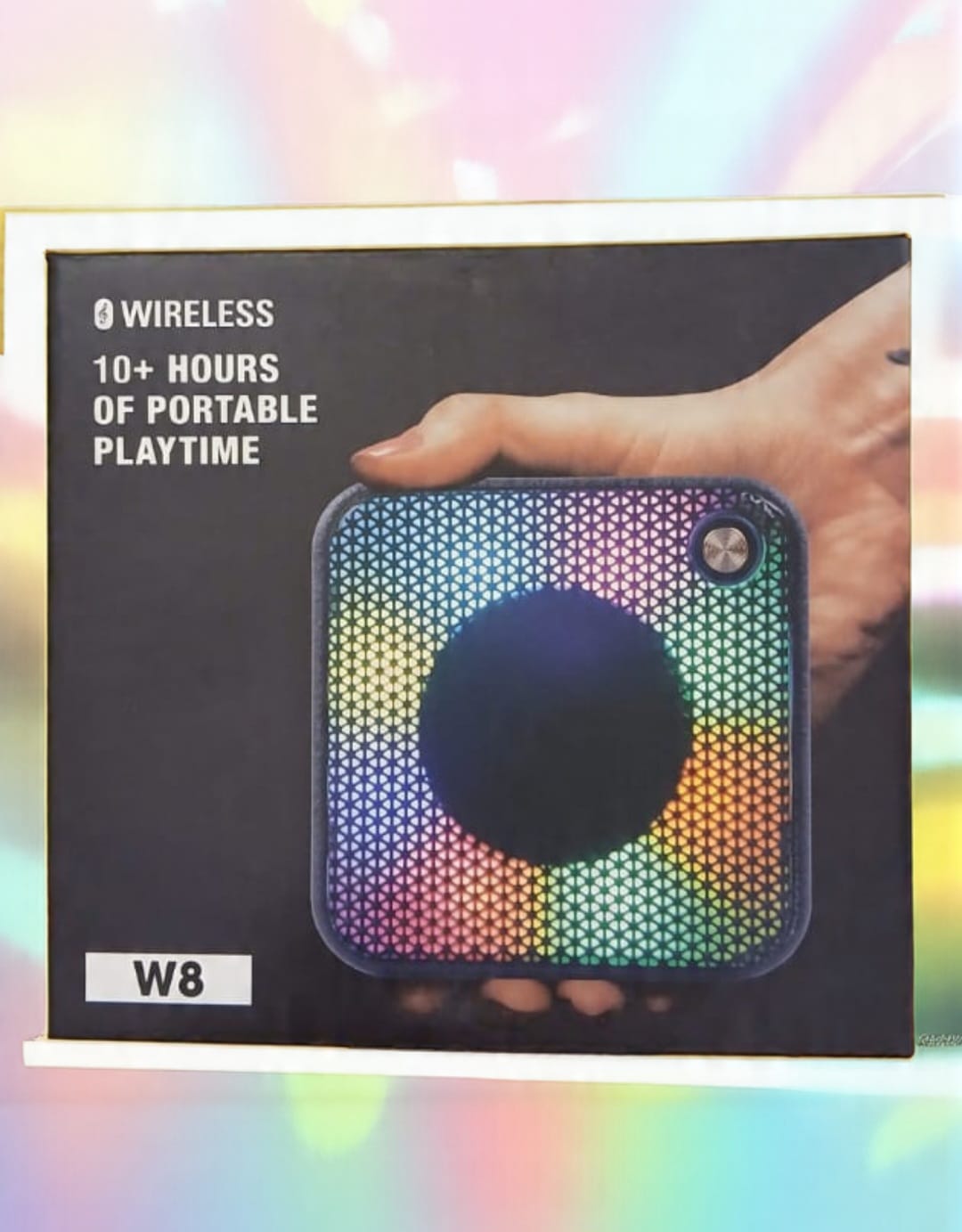 PARLANTE PORTATIL BLUETOOTH C/LUZ W8