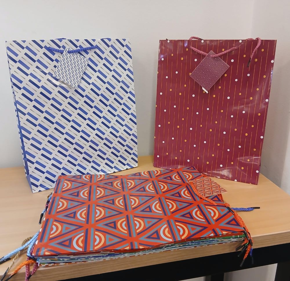 BOLSAS DE REGALO DE PAPEL LARGE - 32CMSX26CMS - 12-481
