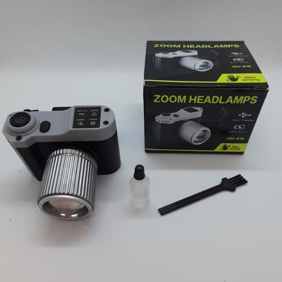 LINTERNA MINERA FRONTAL RECARGABLE WH-818 - 1000016 - Imagen 3