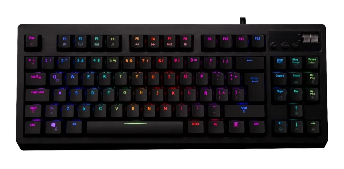 TECLADO MECÁNICO GAMER VSG QUASAR VG-K387-BLK