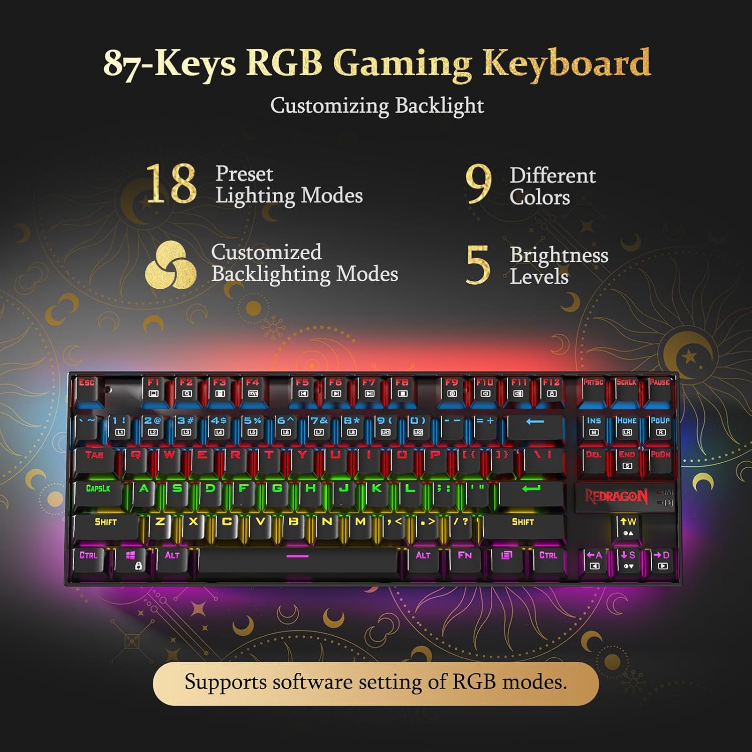 TECLADO MECÁNICO REDRAGON K552RGB-1 KUMARA - Imagen 4