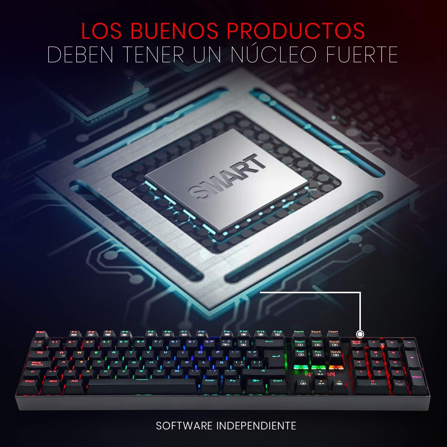 TECLADO MECÁNICO GAMER REDRAGON MITRA K551RGB-1 - K551RGB-1 - Imagen 5