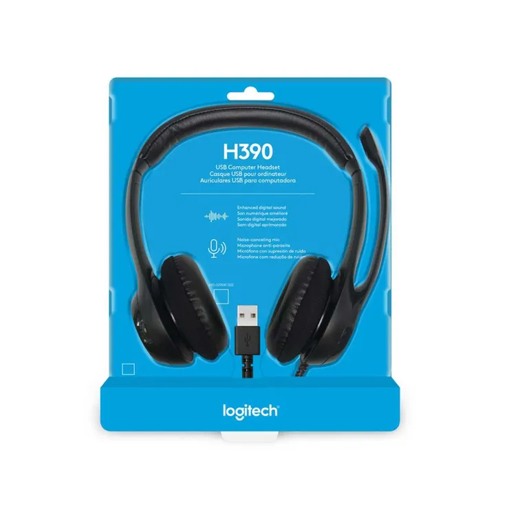 DIADEMA LOGITECH H390 – AUDÍFONOS CON MICRÓFONO USB - 981-000014 - Imagen 2