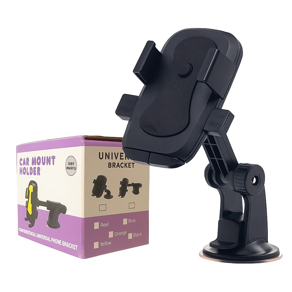 SOPORTE DE AUTO MULTIFUNCIONAL UNIVERSAL PARA TELÉFONO COLOR NEGRO 1093