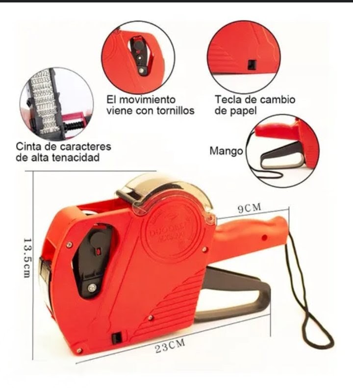 PISTOLA ETIQUETADORA ZJ220616 - Imagen 2